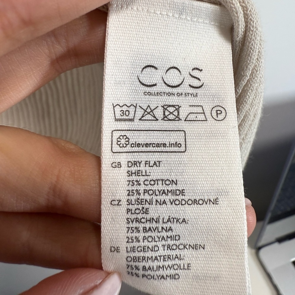 COS Ribbed Cotton-Mix Cardigan - Picture 8 of 12